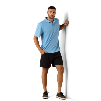 Ariat Men's Tek Short Sleeve Polo - Blissful Blue