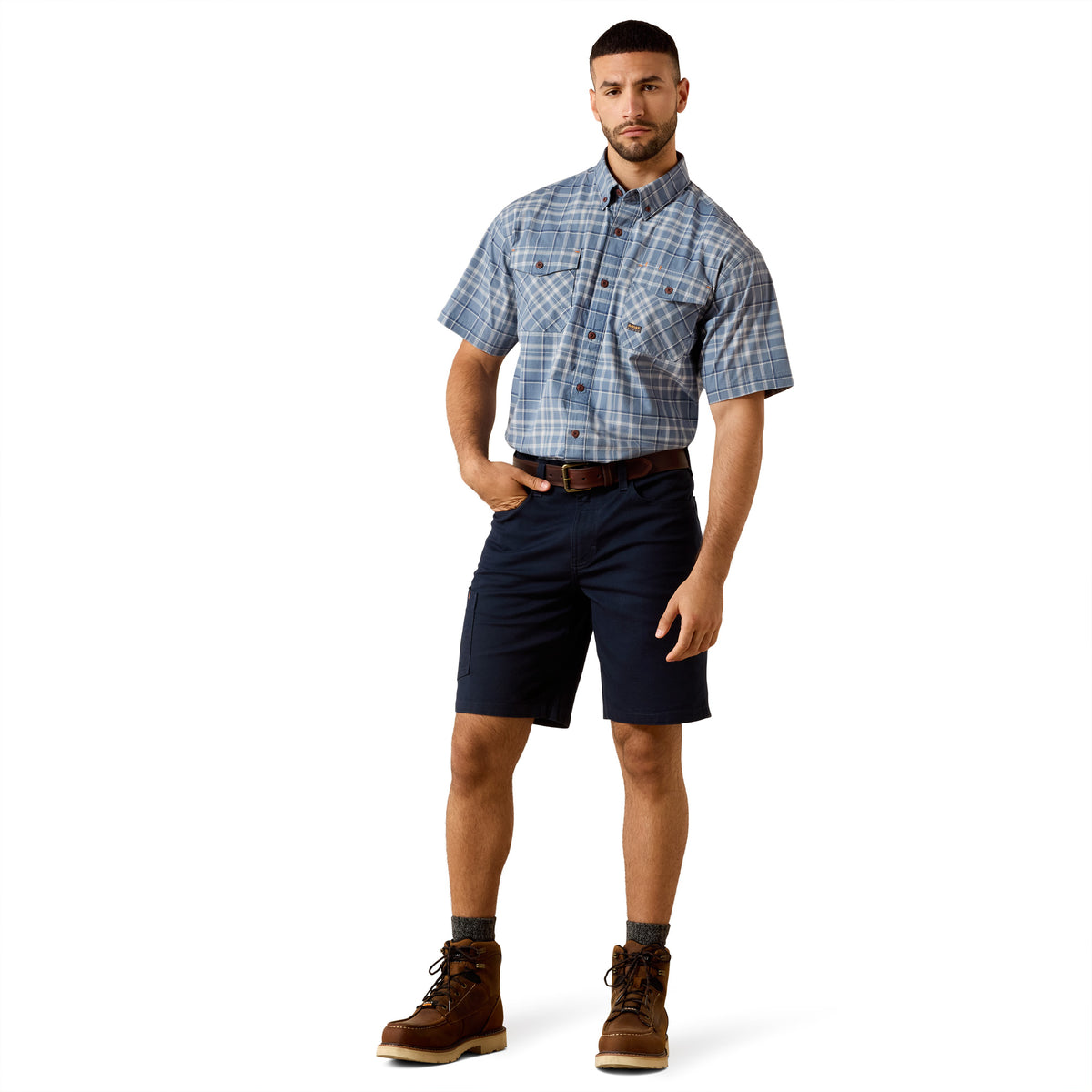Ariat Men's Rebar Made Tough Durastretch 10" Short - Dark Navy