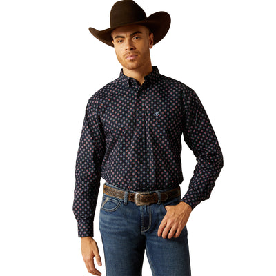 Ariat Mens Taylor Long Sleeve Shirt - Dark Blue