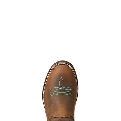 Ariat Women's Delilah Round Toe - Distressed Brown/ Fudge Brown