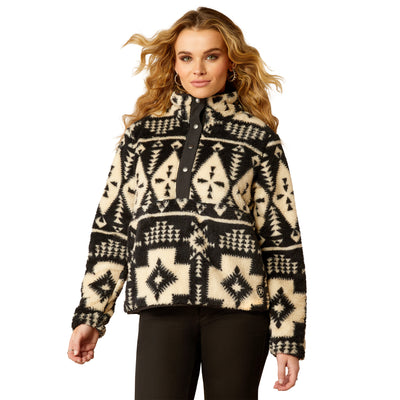 Ariat Women's Berber Snap Front Sweatshirt Winslow Southwest Print