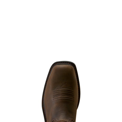 Ariat Men's Groundbreaker Wide Square Toe Steel Toe - Dark Brown