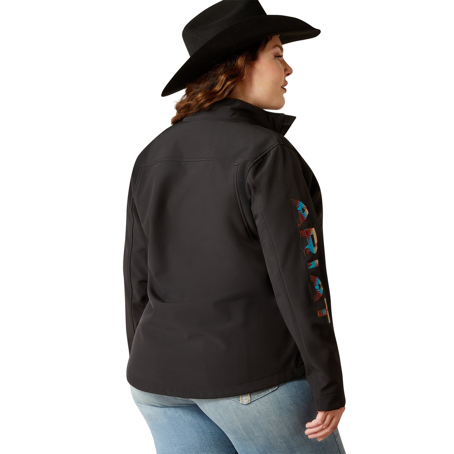 Ariat Womens New Team Softshell Jacket - Black Serrano