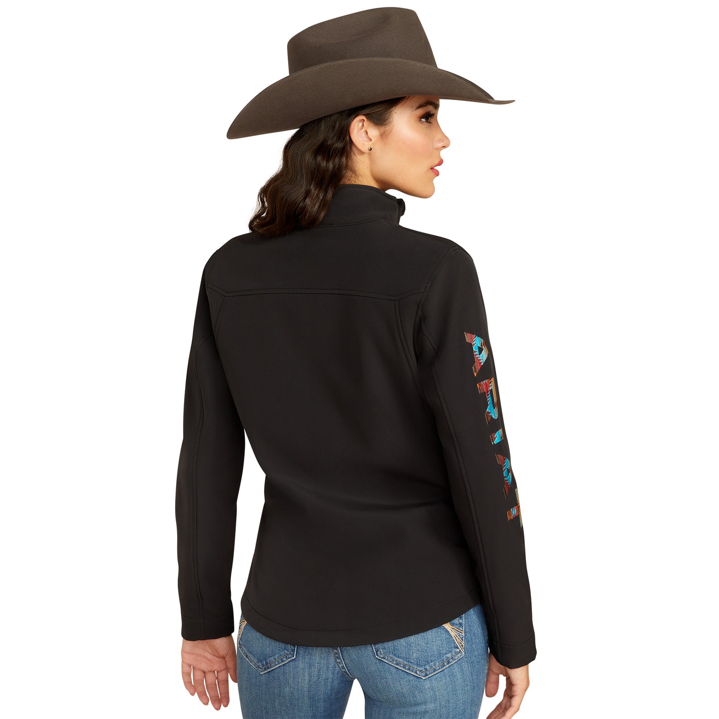 Ariat Womens New Team Softshell Jacket - Black Serrano