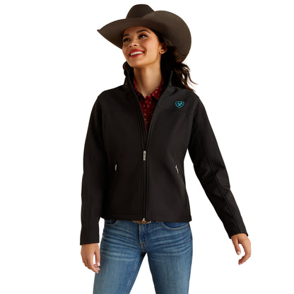 Ariat Womens New Team Softshell Jacket - Black Serrano