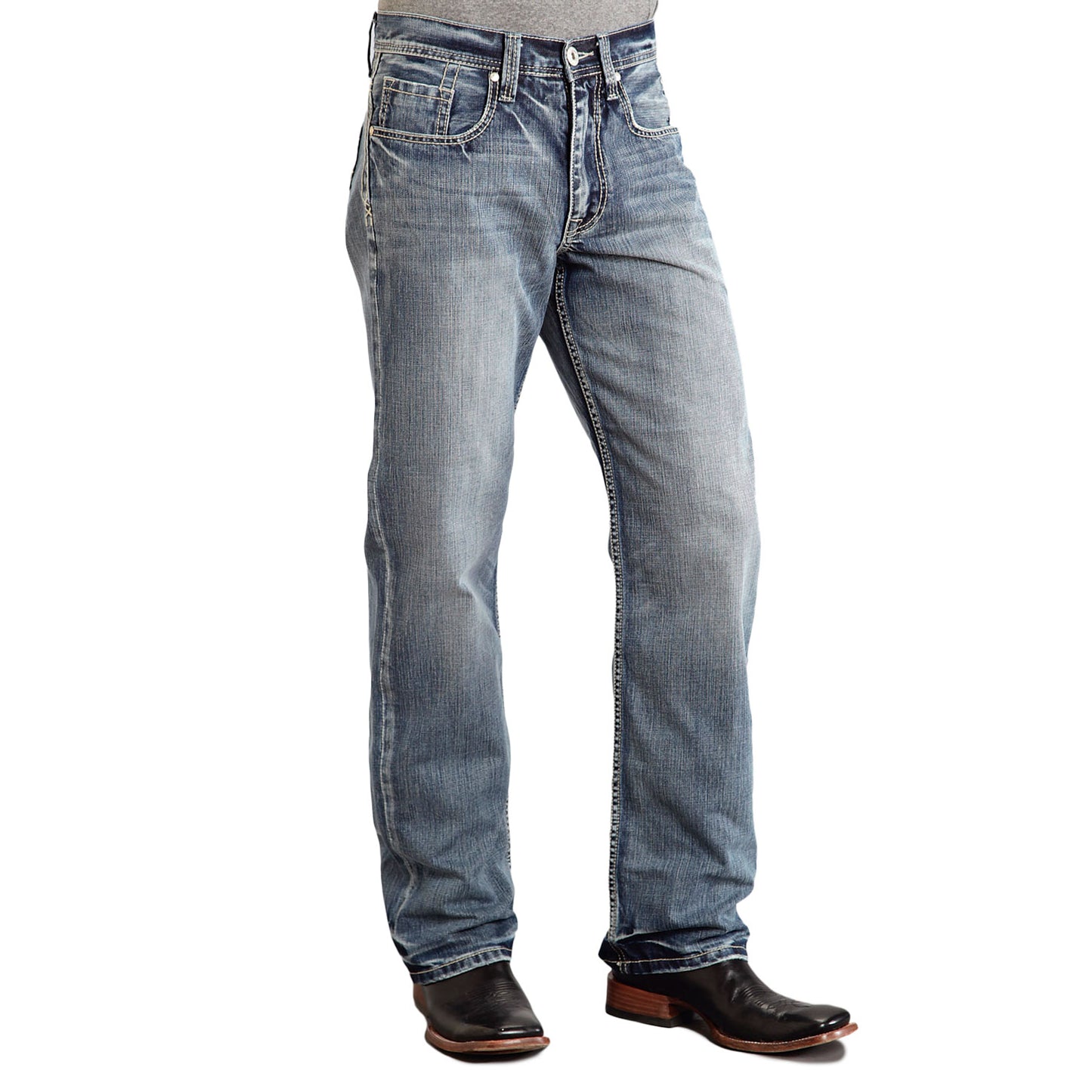 Stetson Men's jeans 1312 Pieced Pocket - Blue