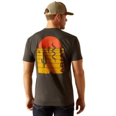 Ariat Mens Desert Modern Tee Charcoal Heather