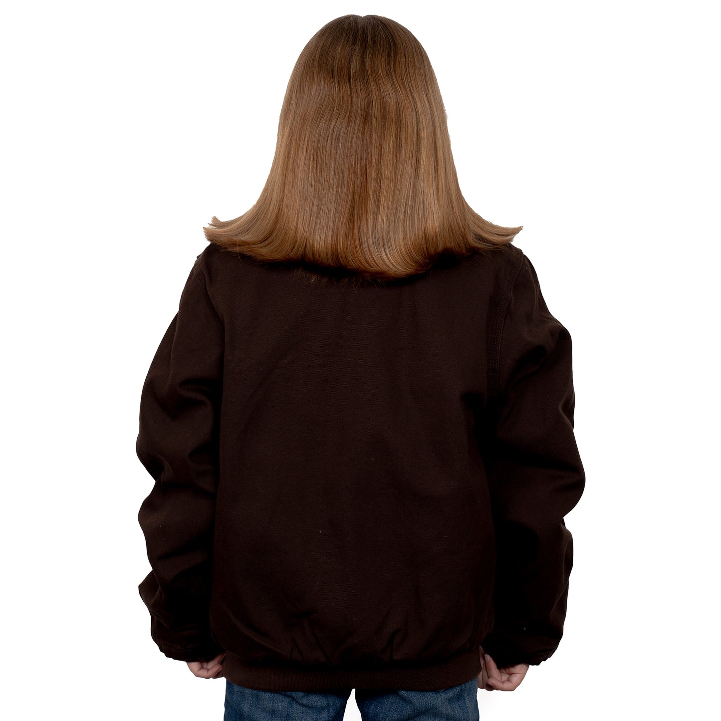 Just Country Kids- Junior Diamantina Sherpa Jacket - Chocolate