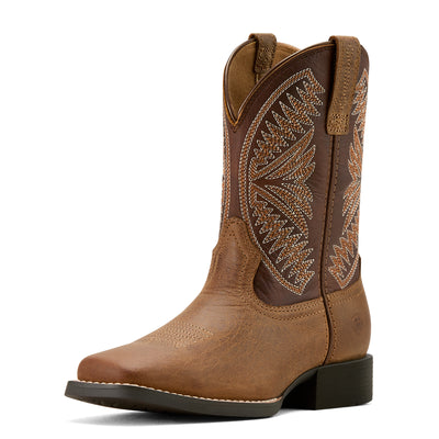 Ariat Youth Kid's Ruidoso Pearl/Chocolate Brown