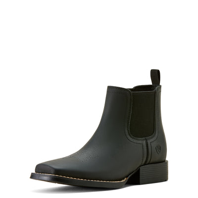 Ariat Youth Booker Chelsea Western Boot -Tricorn Black