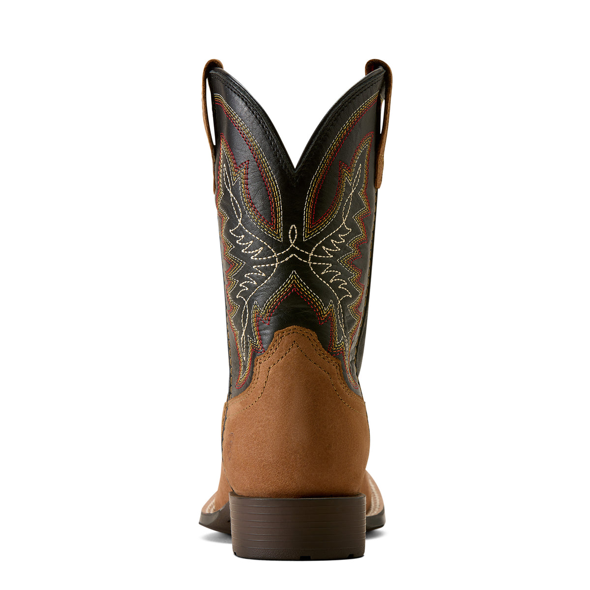 Ariat Kid's Hybrid Rancher Wide Square Toe Western Boot - Dusted Brown/ Black