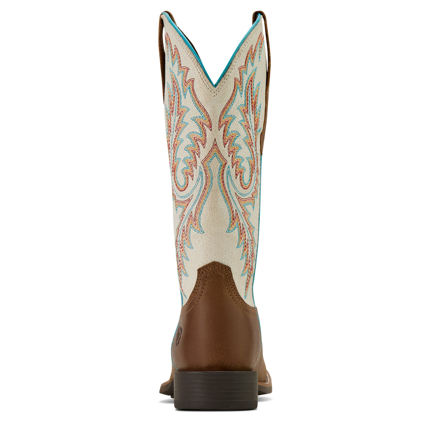 Ariat Women's Round Up W Toe Stretch Fit Western Boot - Sandstorm/Distressed Ivory