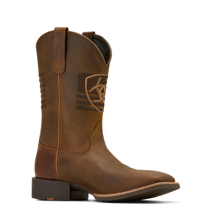 Ariat Mens Sport Freedom Cowboy Boot - Distressed Brown