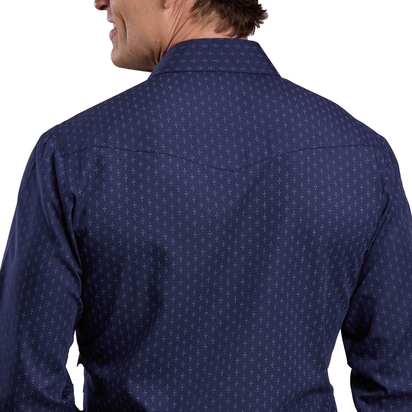 Roper Men's Karman Classic 55/45 Collection Long Sleeve Shirt Print Blue - 01-001-0019-0260