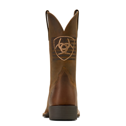 Ariat Mens Sport Freedom Cowboy Boot - Distressed Brown