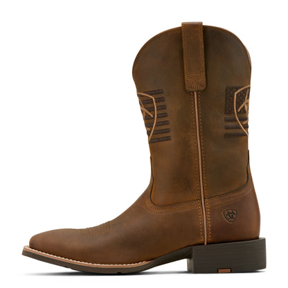 Ariat Mens Sport Freedom Cowboy Boot - Distressed Brown