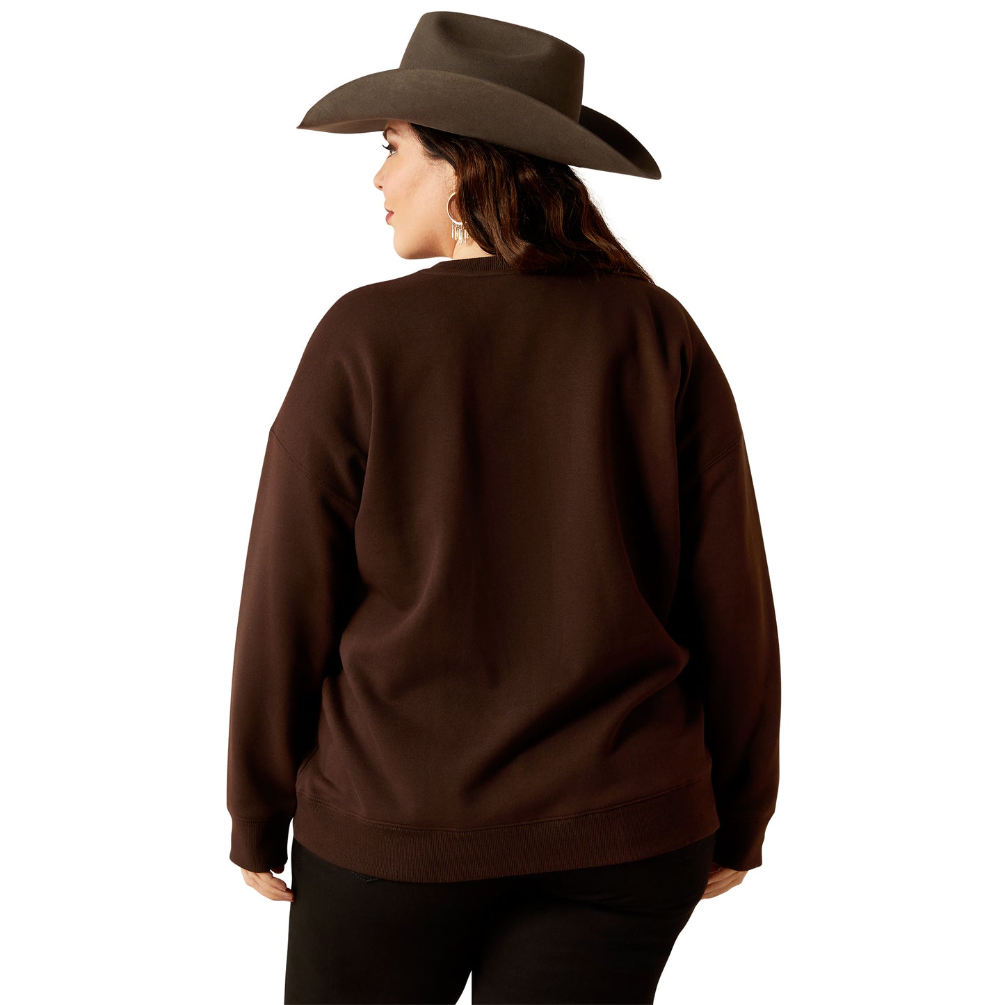 Ariat Women's Taurus Oversized Crew Sweatshirt Mole