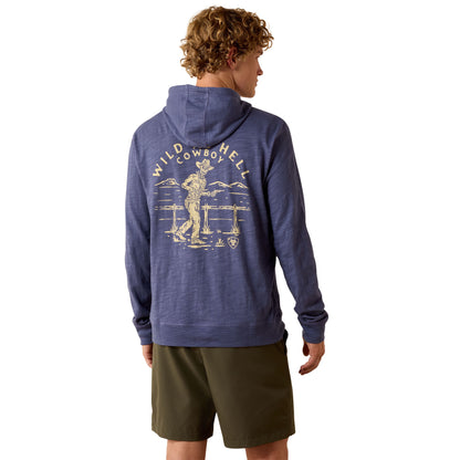Ariat Men's Lightweight Retro Hoodie - Nightshadow