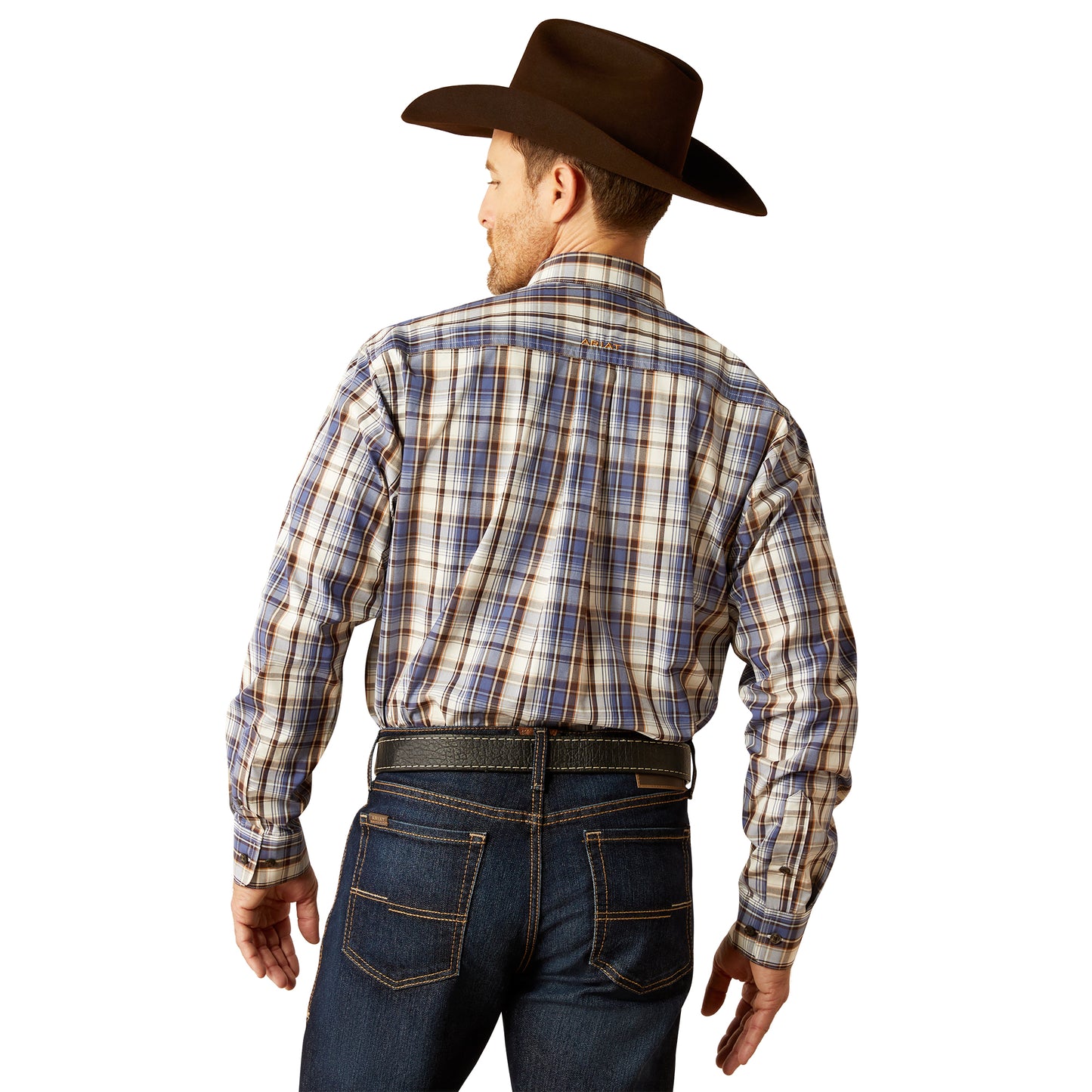 Ariat Mens Pro Series Cameron Long Sleeve Shirt - Grey Blue
