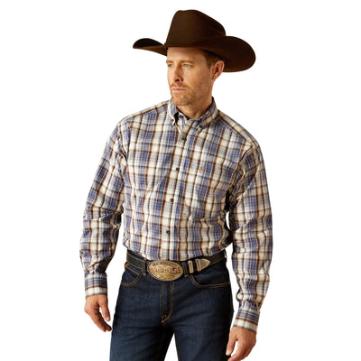 Ariat Mens Pro Series Cameron Long Sleeve Shirt - Grey Blue