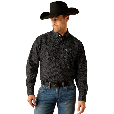 Ariat Mens Pro Series Carmine long Sleeve Snap Shirt Black