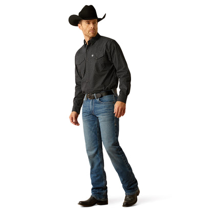 Ariat Mens Pro Series Carmine long Sleeve Snap Shirt Black