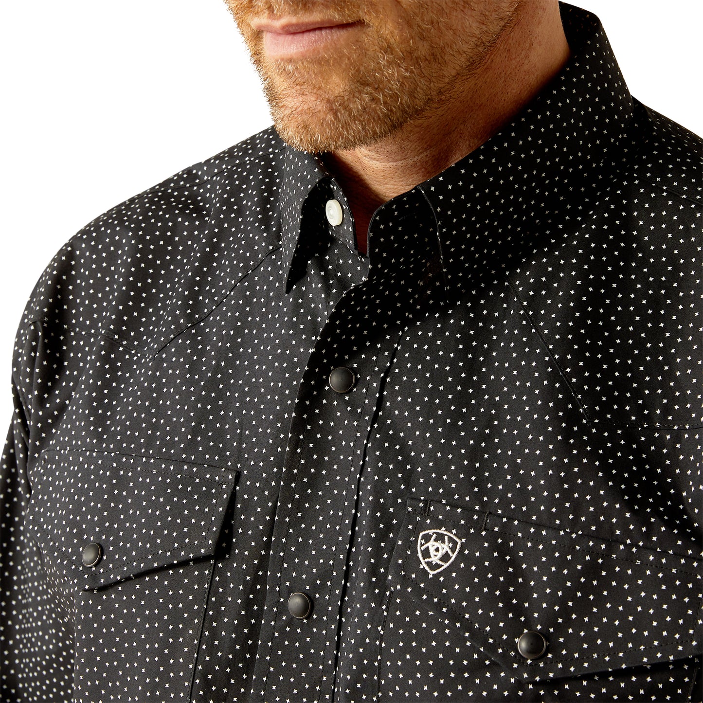 Ariat Mens Pro Series Carmine long Sleeve Snap Shirt Black