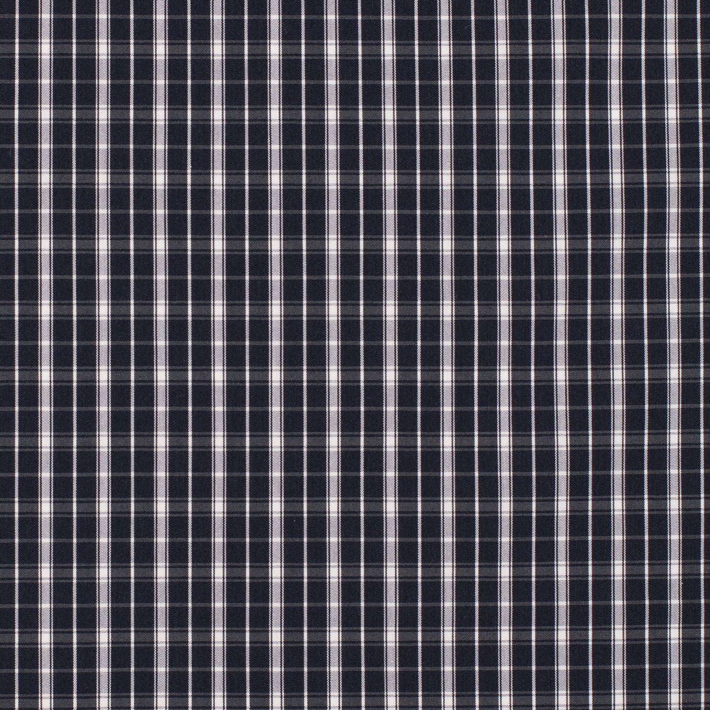 Just Country Men's Austin Full Button Long Sleeve Print Workshirt - White, Navy & Grey Check