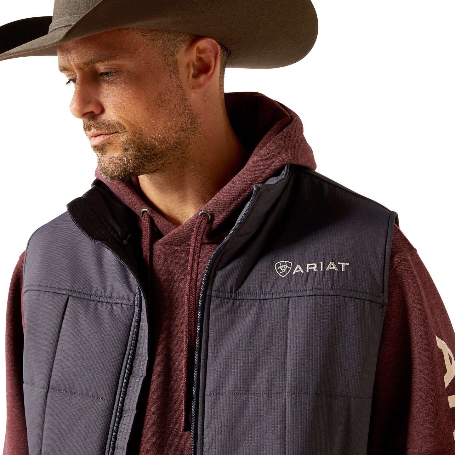 Ariat Mens Crius Insulated Vest - Odyssey Grey