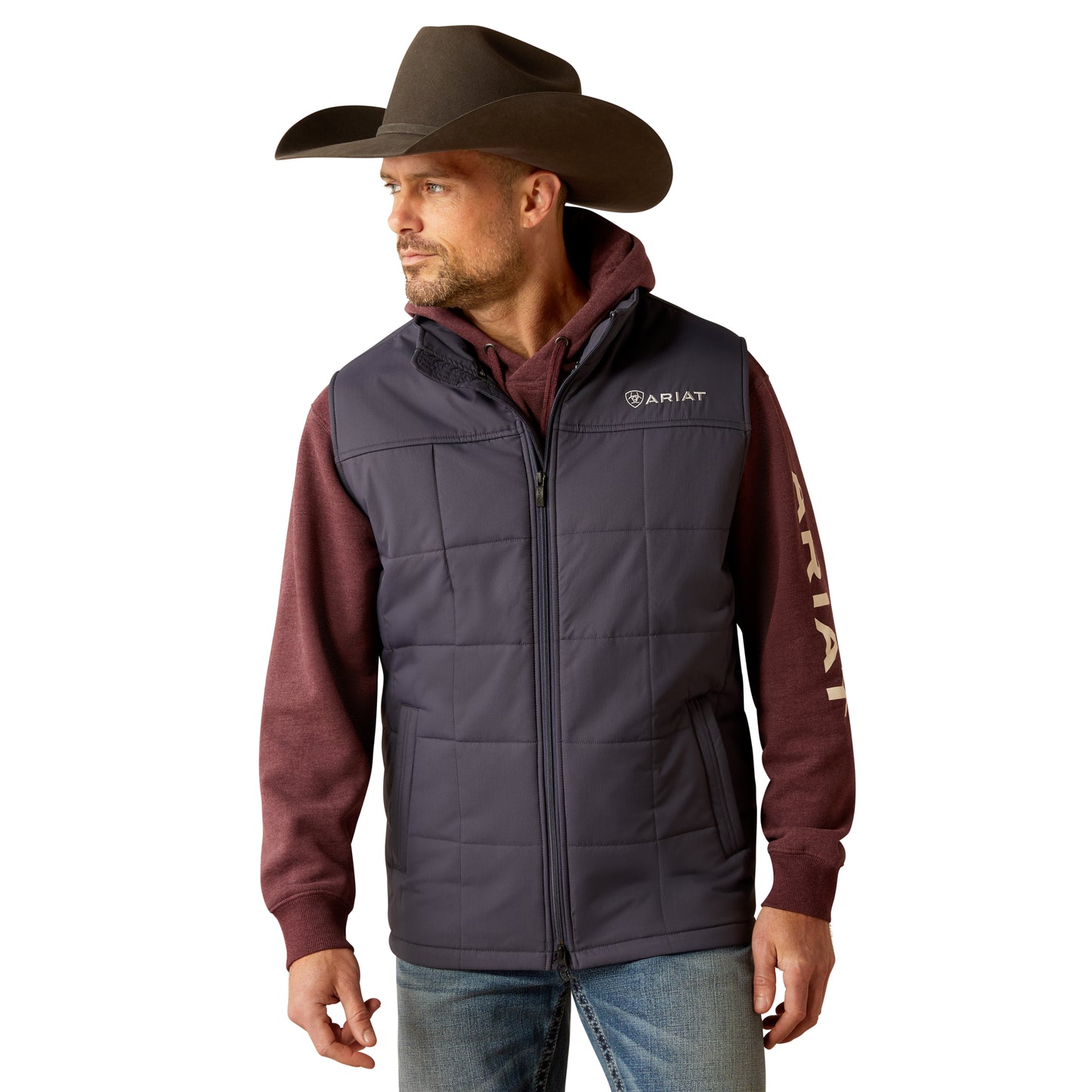 Ariat Mens Crius Insulated Vest - Odyssey Grey