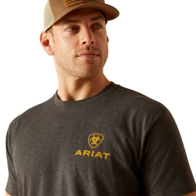 Ariat Mens Desert Modern Tee Charcoal Heather