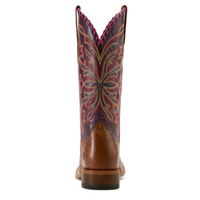 Ariat Women's Showdown Western Boot - Dark Tan/Vino