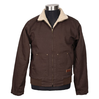 Just Country Kids- Junior Diamantina Sherpa Jacket - Chocolate
