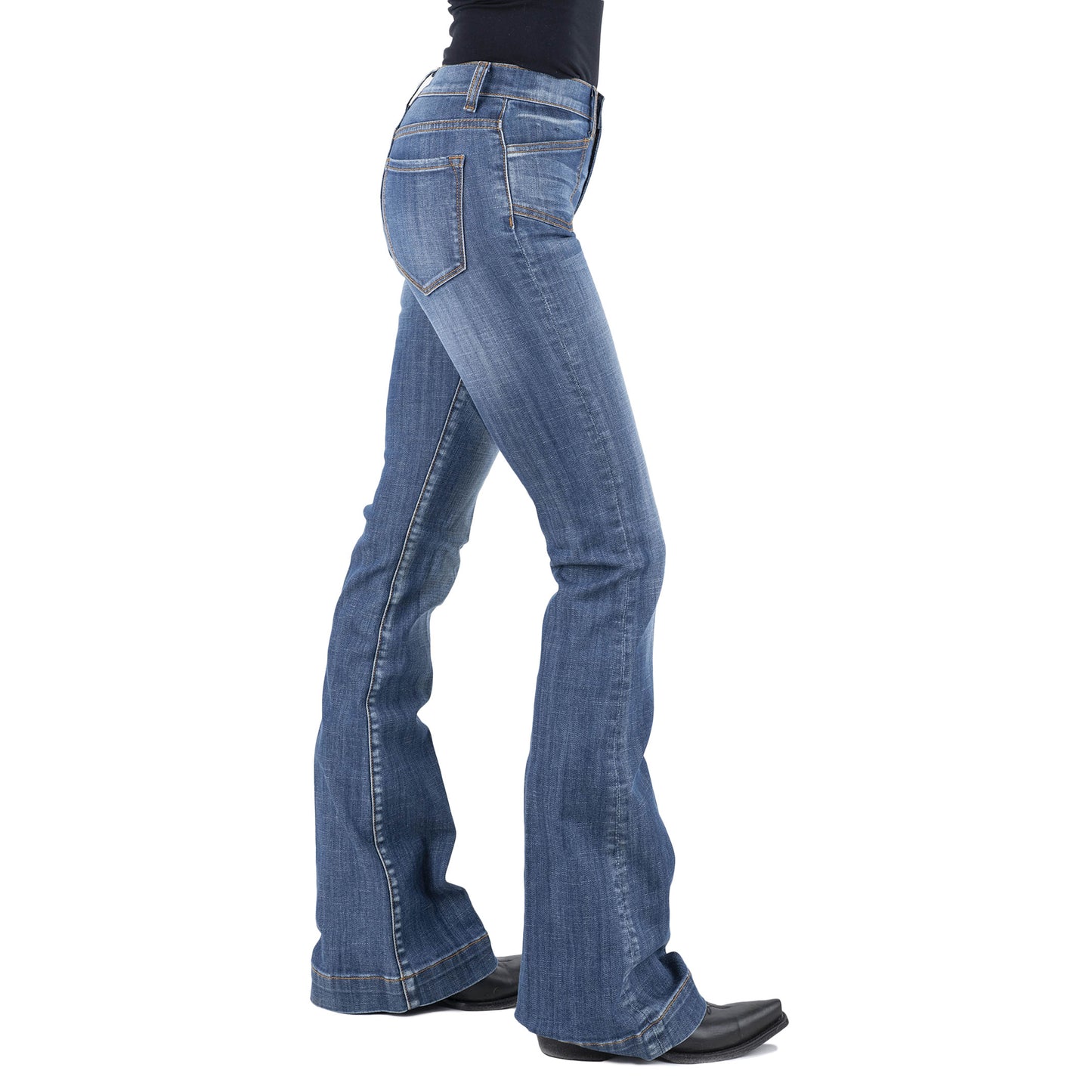 Stetson Women's Denim 921 Flare - Plain Blue