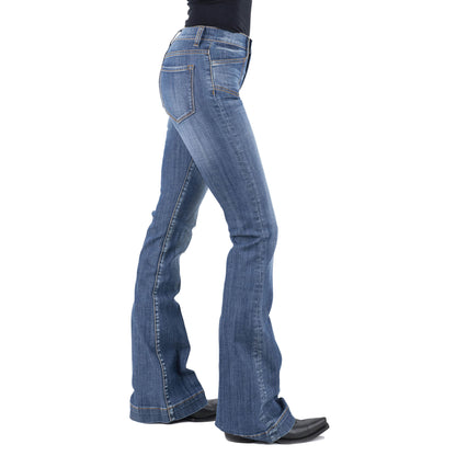 Stetson Women's Denim 921 Flare - Plain Blue