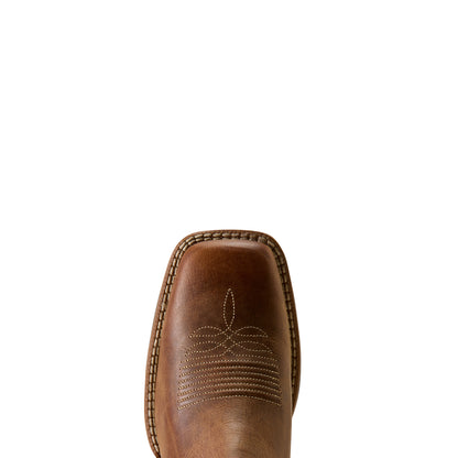 Ariat Women's Canyon Point Wide Square Toe Western Boot - Desert Sand/Heart Throb Red