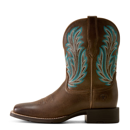 Ariat Ladies Round Up Filly Western Boot - Dark Cacao