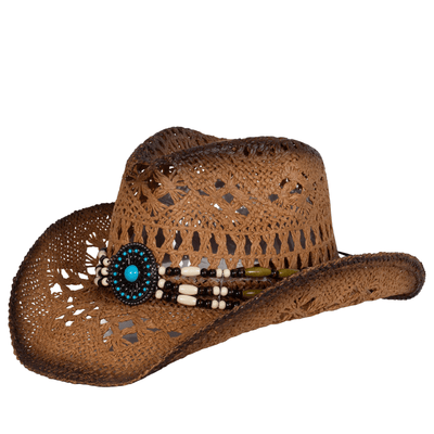 Just Country Unisex Cowboy Hat - Tobacco/Black