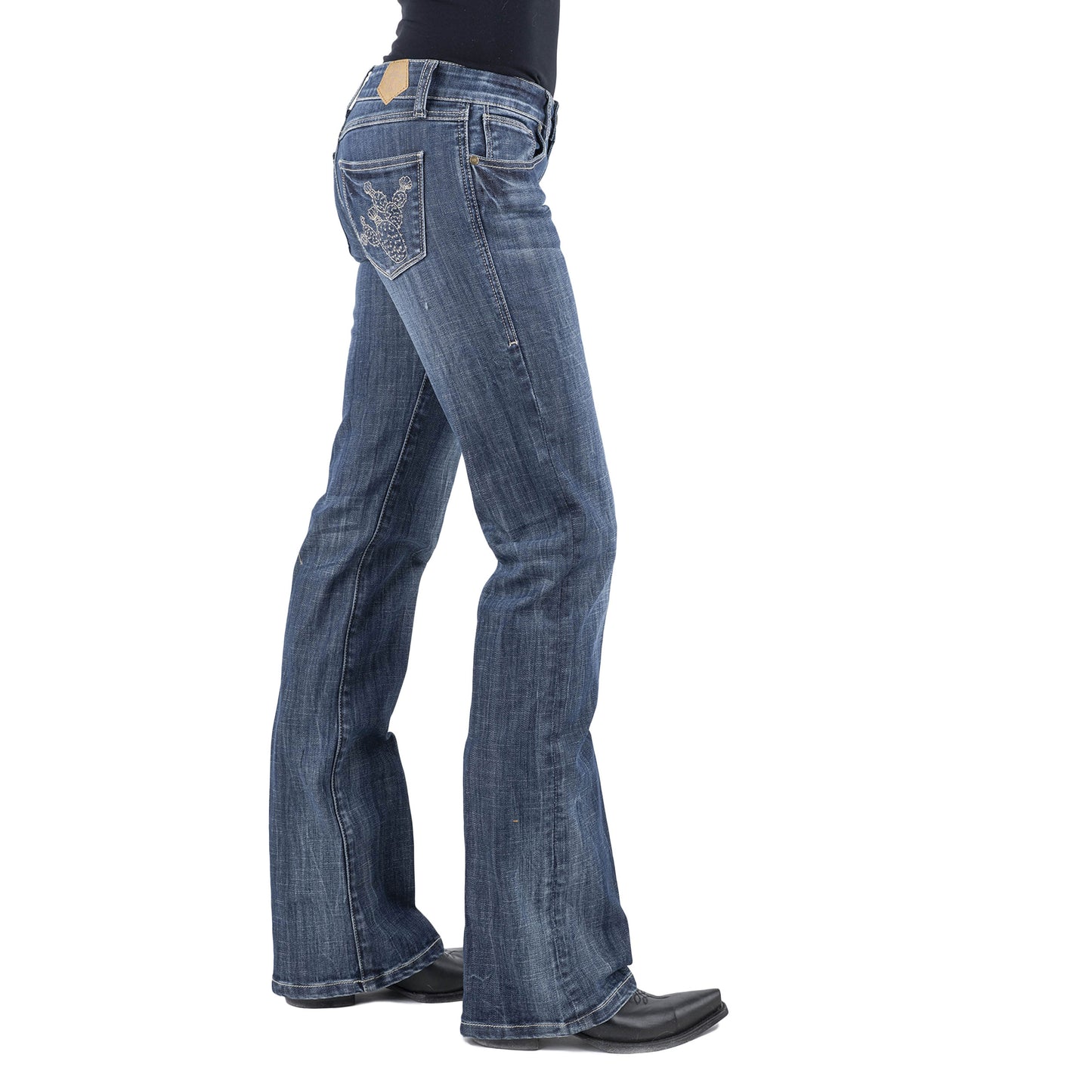 Tin Haul Women's Denim 280 Rosie Boot Cut - Cactus Blue 10-054-0280-2001