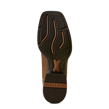 Ariat Men's Sport Sidebet Wide Square Toe Cowboy Boot - Toasted Grain/Dark Tan