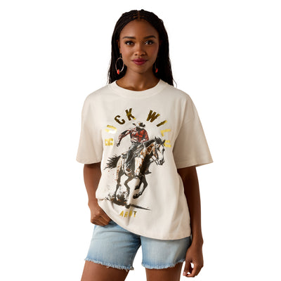 Ariat Women's Buck Wild T'Shirt- Natural