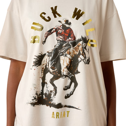 Ariat Women's Buck Wild T'Shirt- Natural