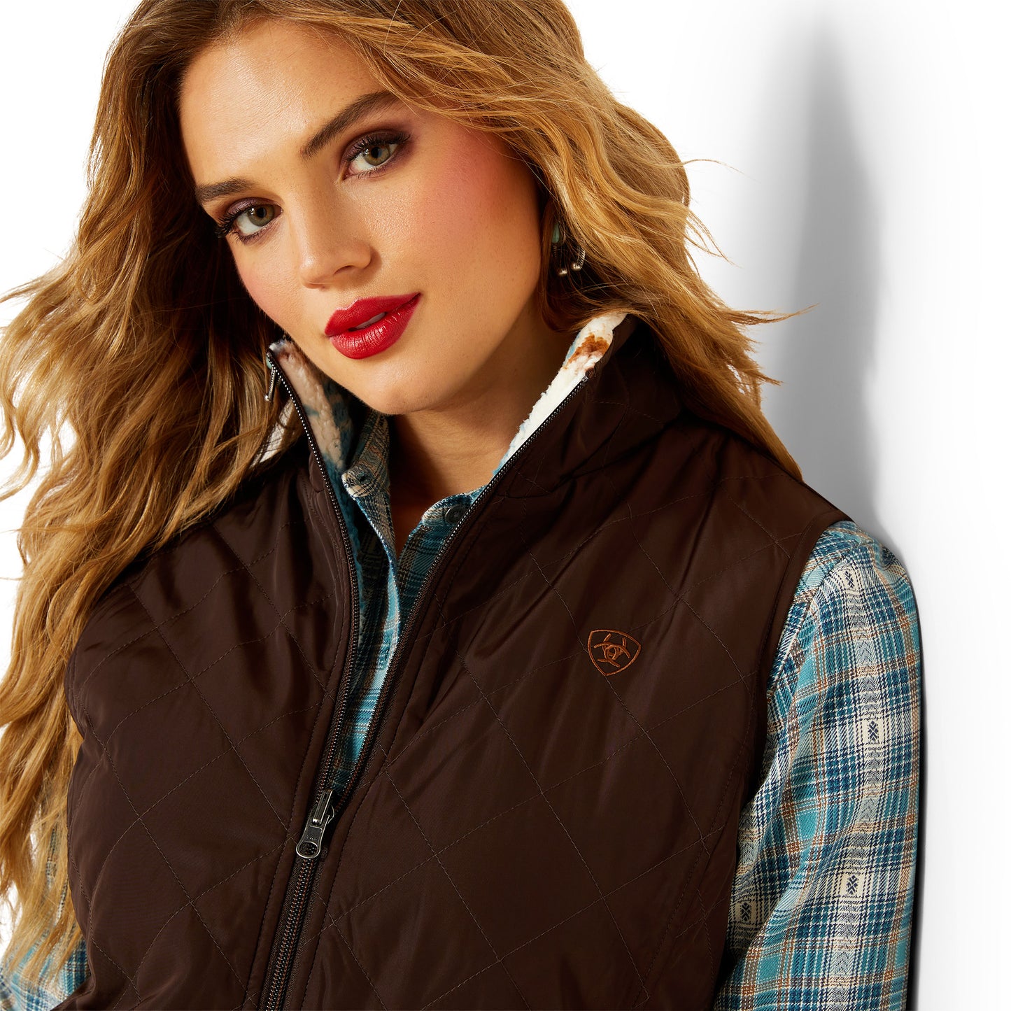 Ariat Women's Dilon Insulated Reversible Vest - Mole