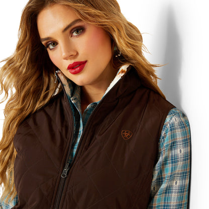 Ariat Women's Dilon Insulated Reversible Vest - Mole