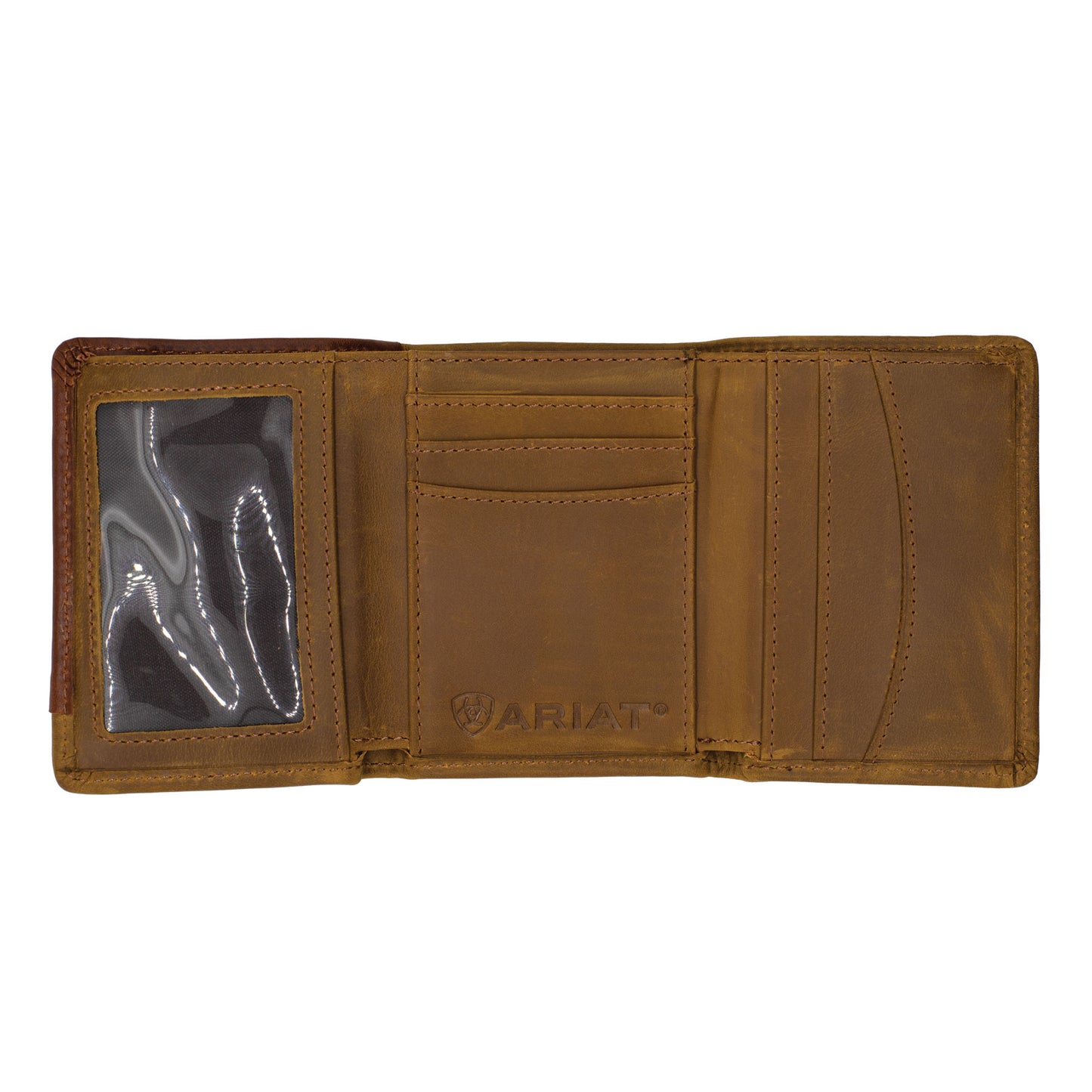 Ariat Tri-Fold Wallet - Two Toned Stitched WLT3113A