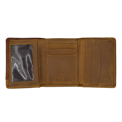 Ariat Tri-Fold Wallet - Two Toned Stitched WLT3113A