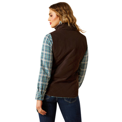 Ariat Women's Dilon Insulated Reversible Vest - Mole
