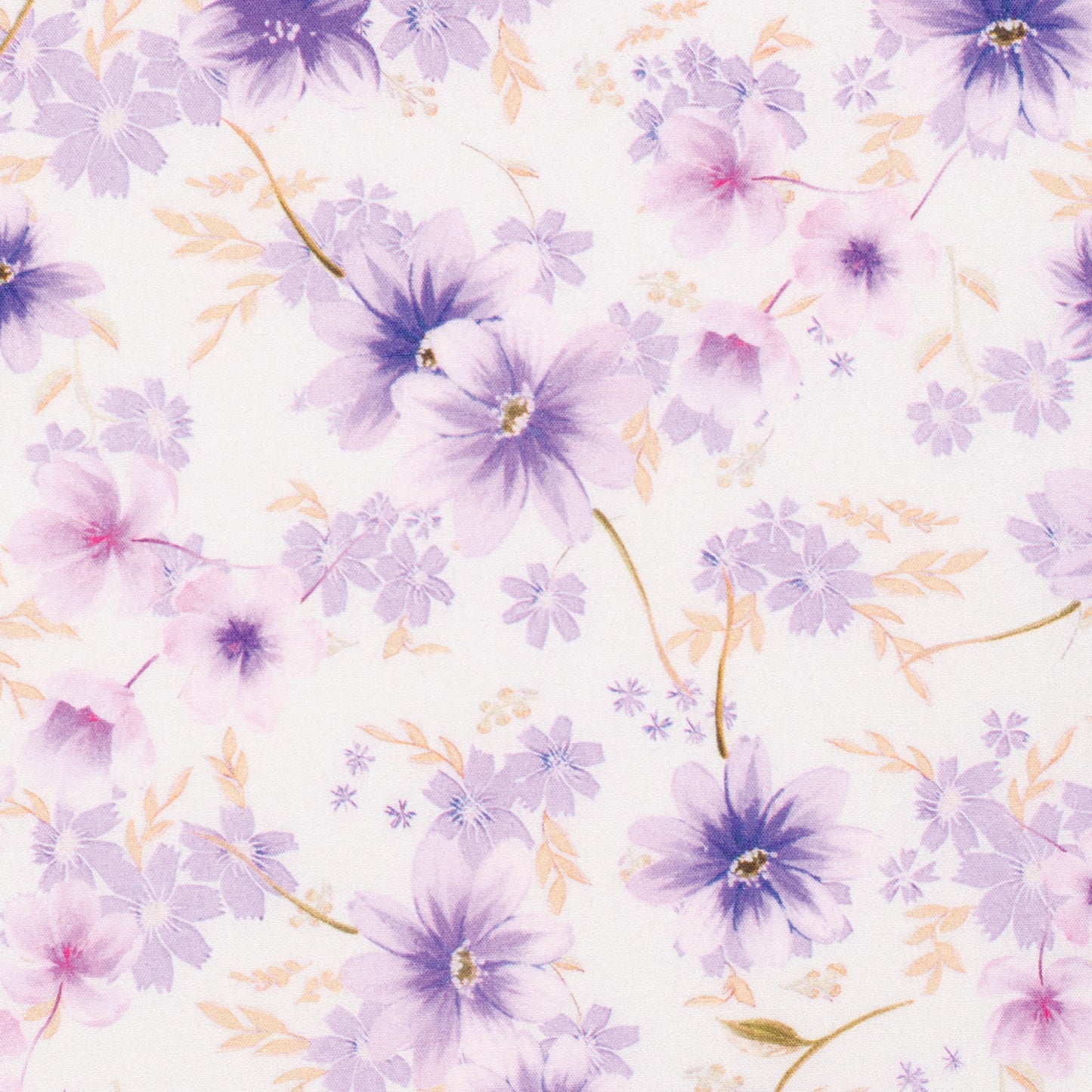 Just Country Women's Abbey Full Button Shirt  - Purple & White Wildflowers/Orchid