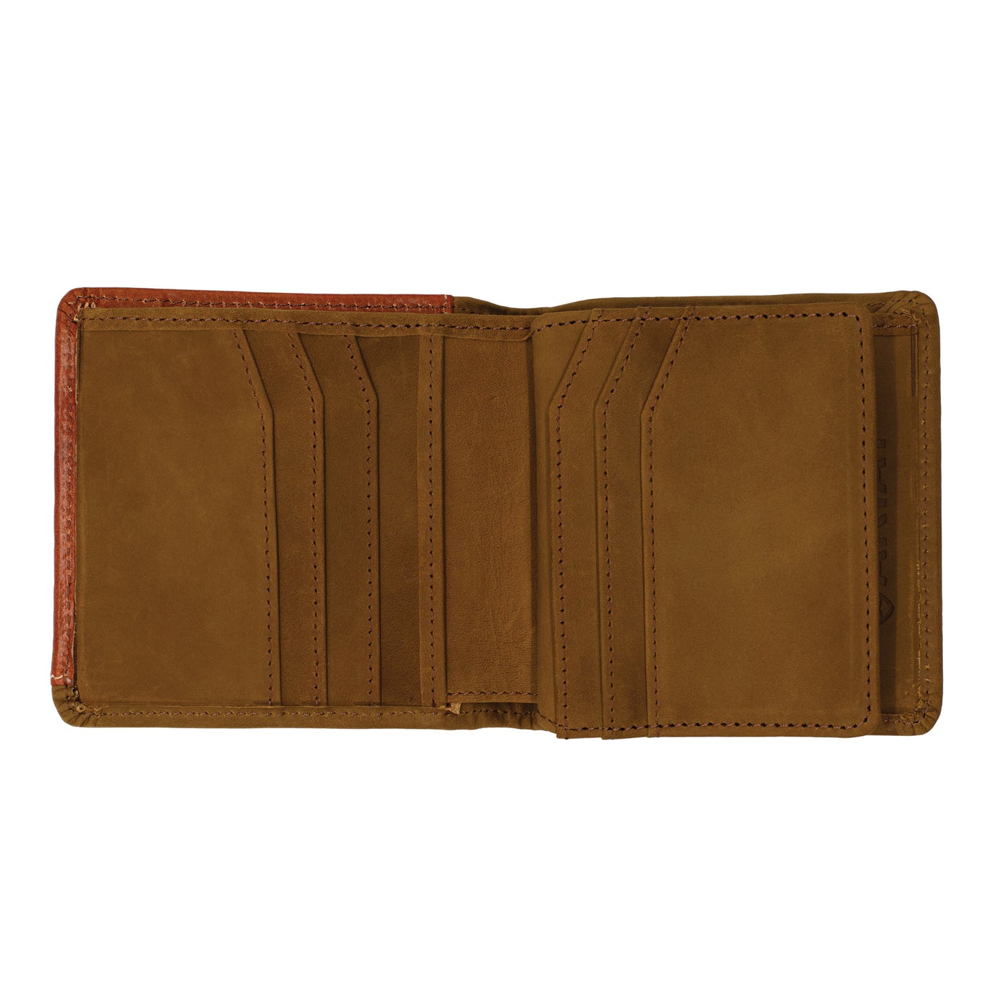 Ariat BiFold Wallet - Tooled Overlay Mahogany/Tan