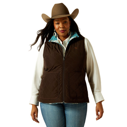 Ariat Women's Dilon Insulated Reversible Vest - Mole